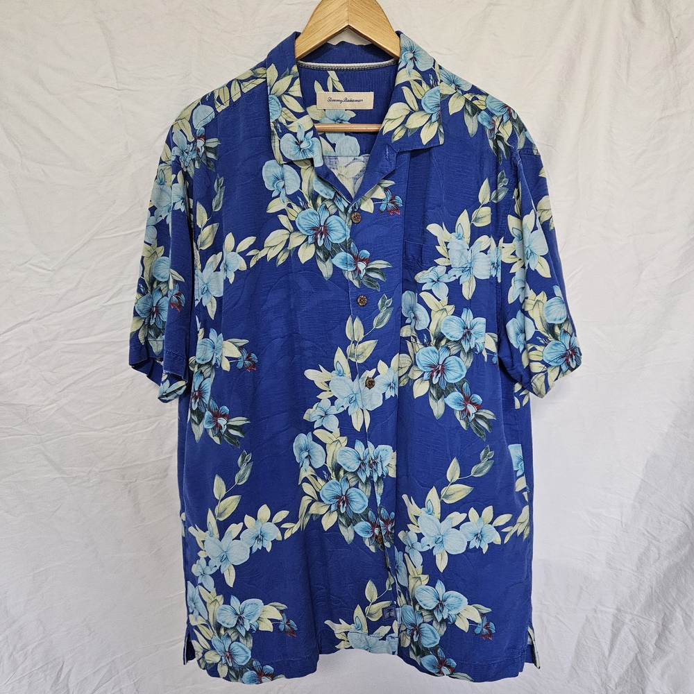 Tommy Bahama Blue Floral Men's Shirt